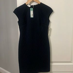 NWT navy blue shift dress. Donna Morgan. 0P
